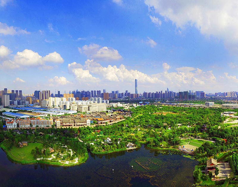 第十届中国（武汉）国际园林博览会绿化及景观（一期）工程六标段东入口区绿化景观施工